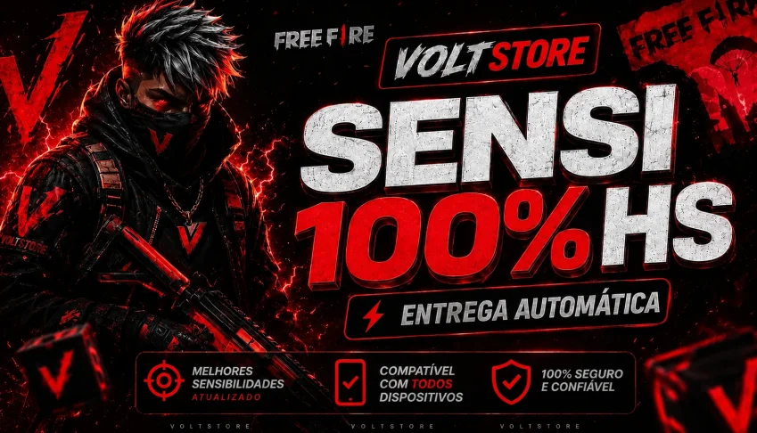  SENSI 100% HS • MOBILE & EMULADOR • FREE FIRE ⛩️