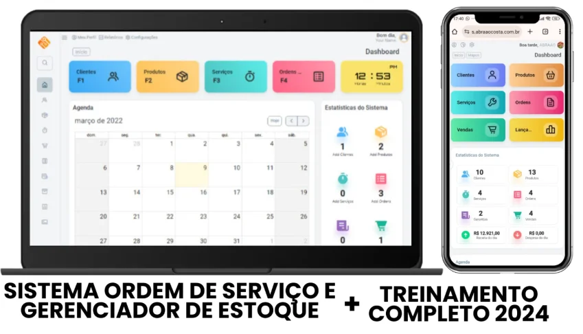 Sistema Ordem de Serviço Completo + Treinamento + Instalação