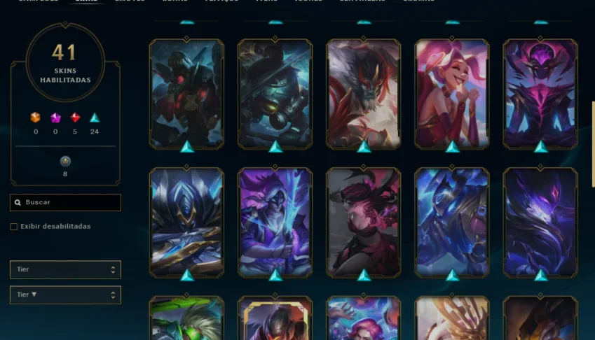 Wild Rift (Desde S1) e lol de PC (Desde a S5)