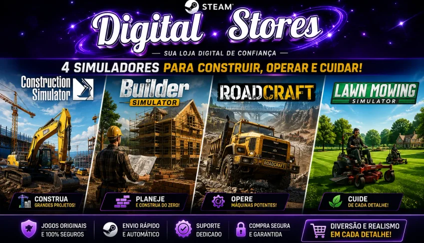 Combos Jogos Simuladores STEAM offline Com MELHOR PREÇO