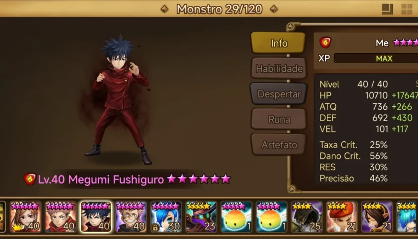Conta do Summoners War Lev 17