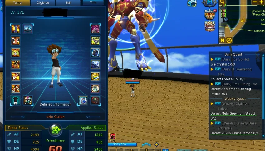 Sell Account Na Omegamon Server (Late Game)