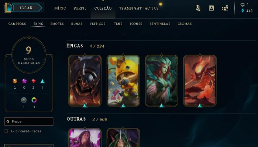 League of Legends Nv 31 + 9 Skins - (P) Prata IV