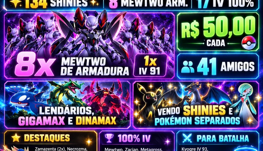 Shinies Pokémon Go | 748 Disponíveis | A Partir De R$ 1