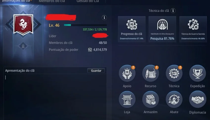 CLÃ  LVL 46+ MIR4 SA31