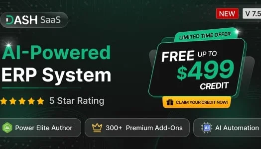 Dash SaaS - ERP de código aberto (Nova Versão)