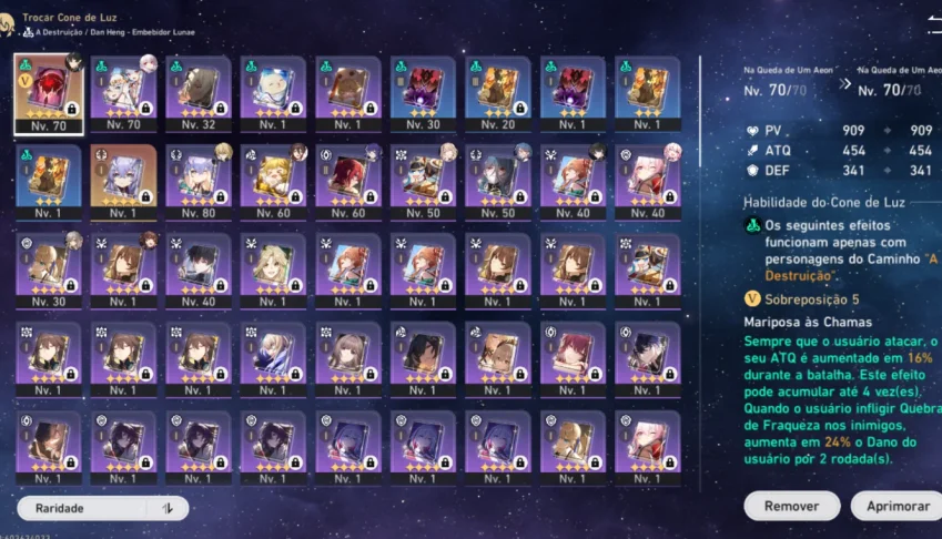 Account honkai star rail Jingliu, Embibidor lunae and luocha