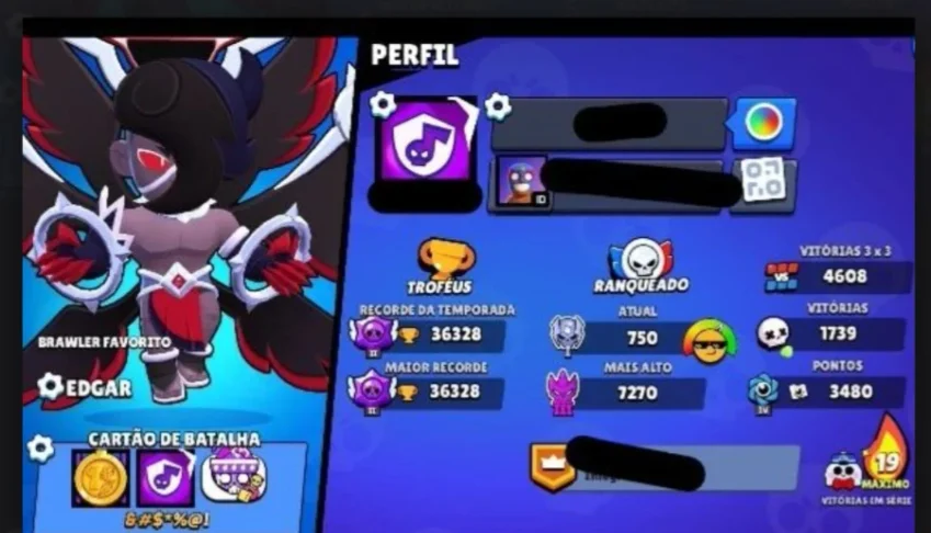Conta De Brawl Stars Com 37K De Trofeus E 77 Brawlers