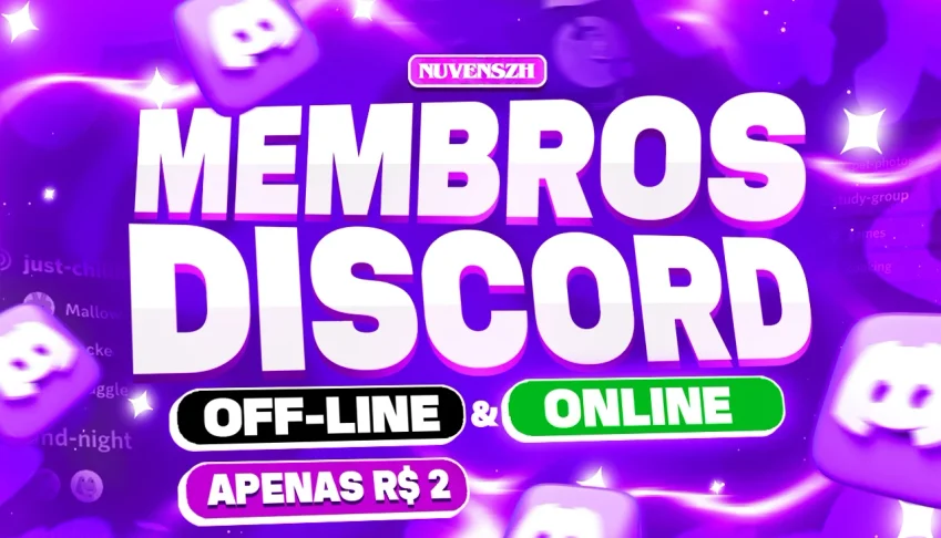 Discord Membros Offline E Online | R$2,00 Melhor Preço | 24H