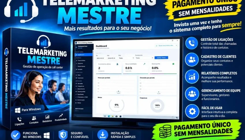Telemarketing Mestre - Software para Gestão de Call Center