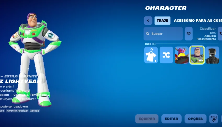 Conta Fortnite 3 Skins | Buzz Lightyear