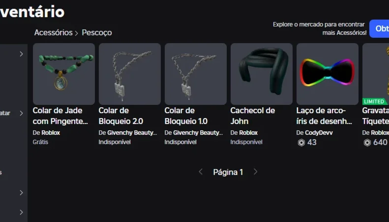 Conta roblox 2014