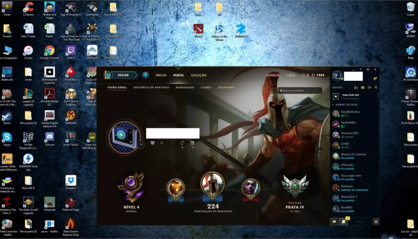 Conta League Of Legends - Nível 30