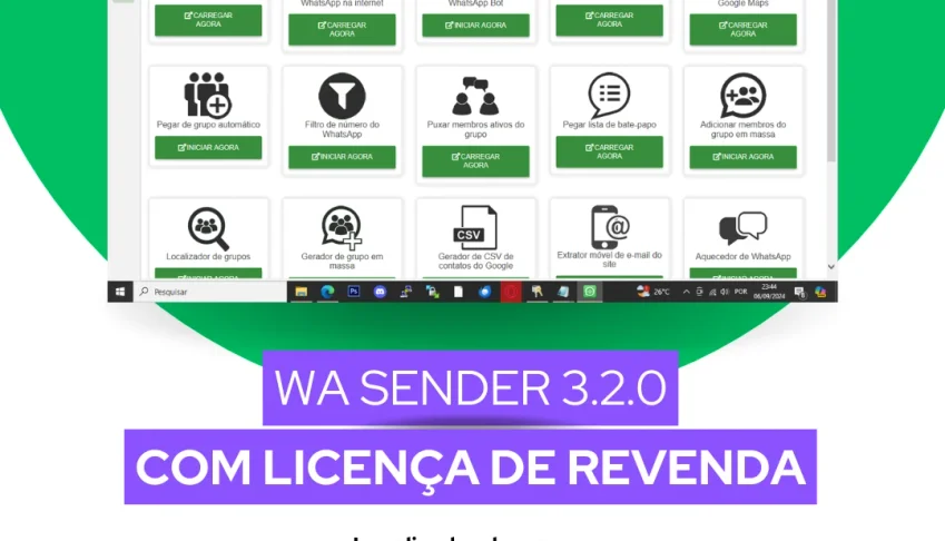 WaSender 3.2.0 Versão com Revenda - Atualizado