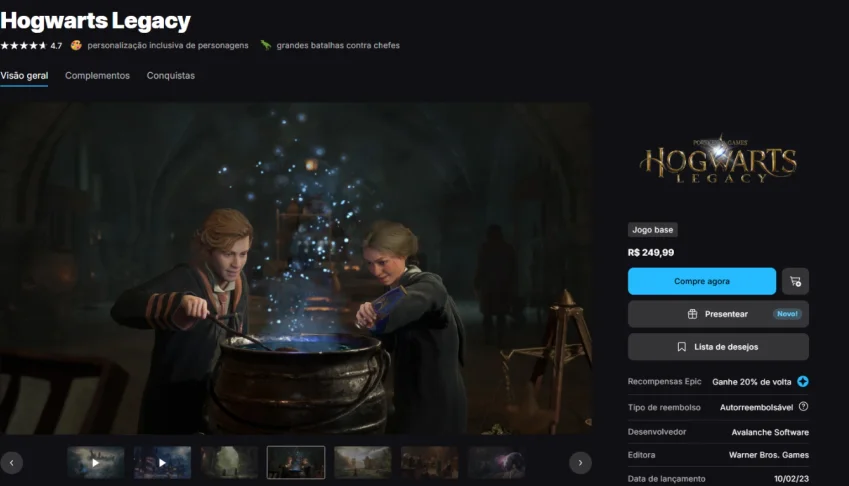 Hogwarts Legacy – Full Acesso (Epic Games)