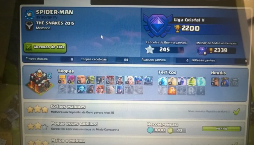 clash of clans cv9 barato