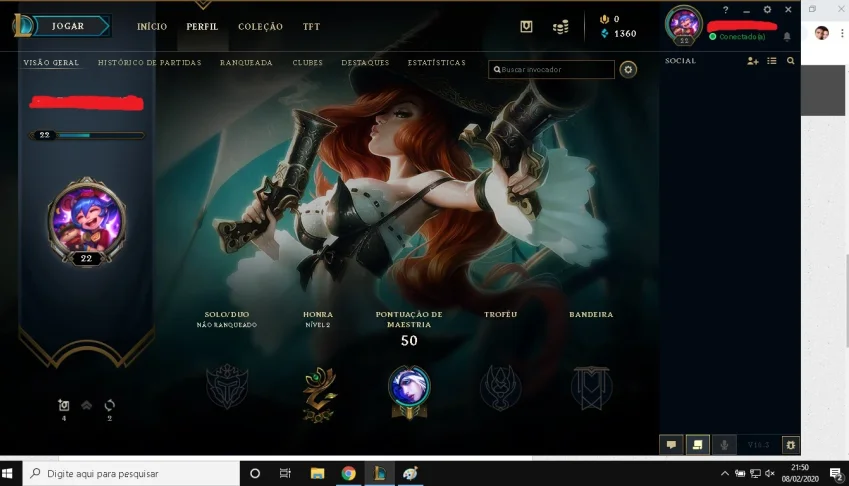 conta league of legends conta lv baixo com skins e campeões