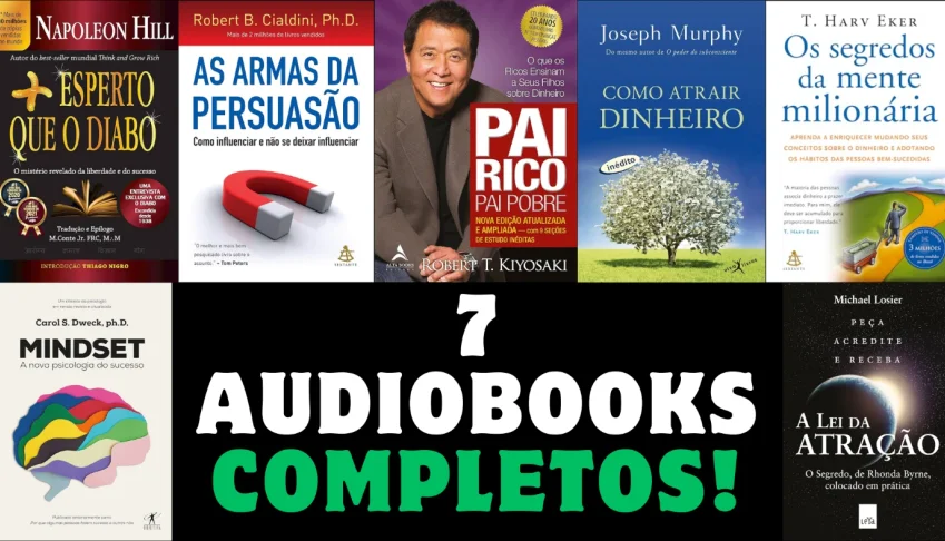 Pack Com 7 Audiobooks Excelentes