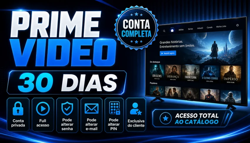 Prime Video 30 Dias | Conta Completa | Privada e Full Acesso