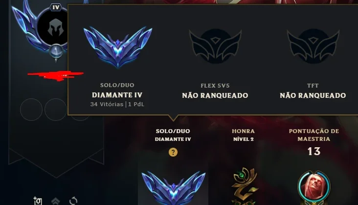 Conta Diamante Iv Solo Duo Padrão Enjoy