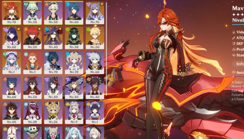 Conta genshin mavuika + neffer + raiden ar 50 (ASIA)