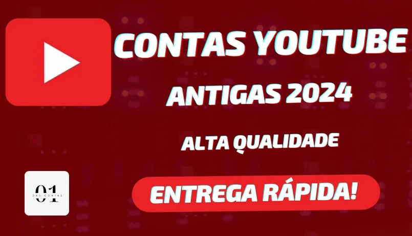 CONTAS YOUTUBE ANTIGAS 2024 + NÃO PEDE SMS [ALTA QUALIDADE]