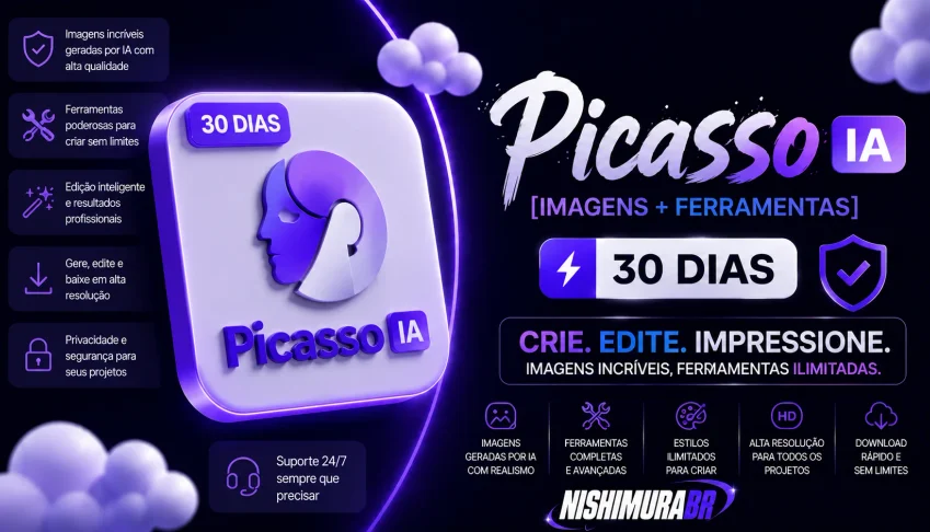 🖼️ Picasso IA 30 DIAS [Imagens+Ferramentas] 🎈