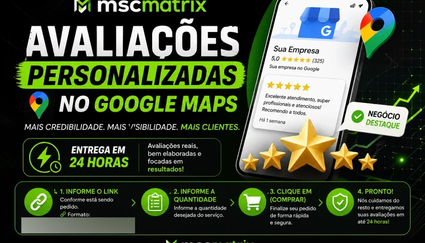 🚀 Avaliações Personalizadas no Google Maps ⭐⭐⭐⭐⭐