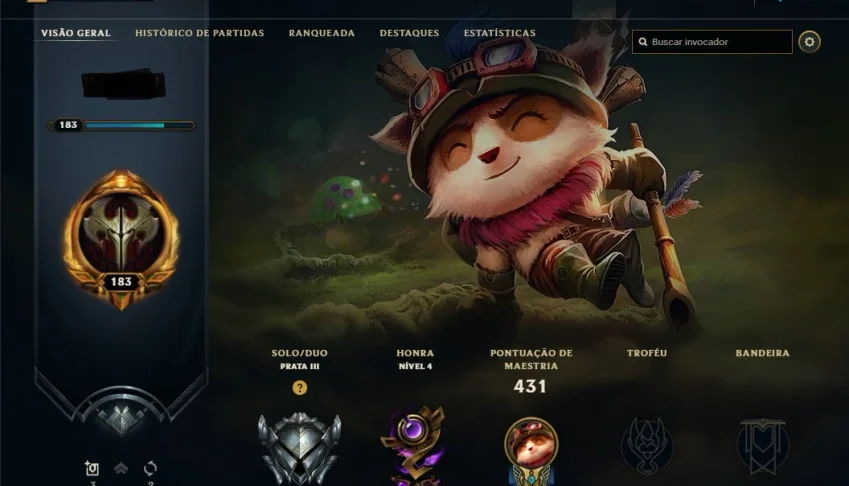 Conta do lol