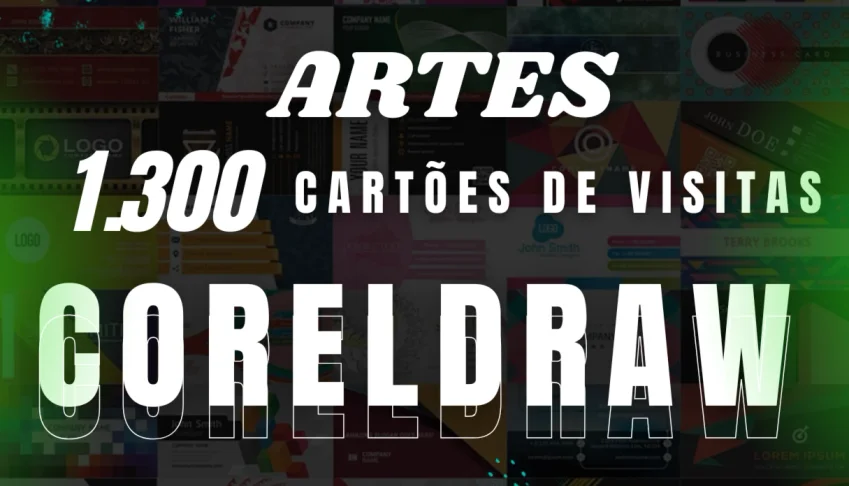 + de1.300 Artes Cartões de Visita em Coreldraw