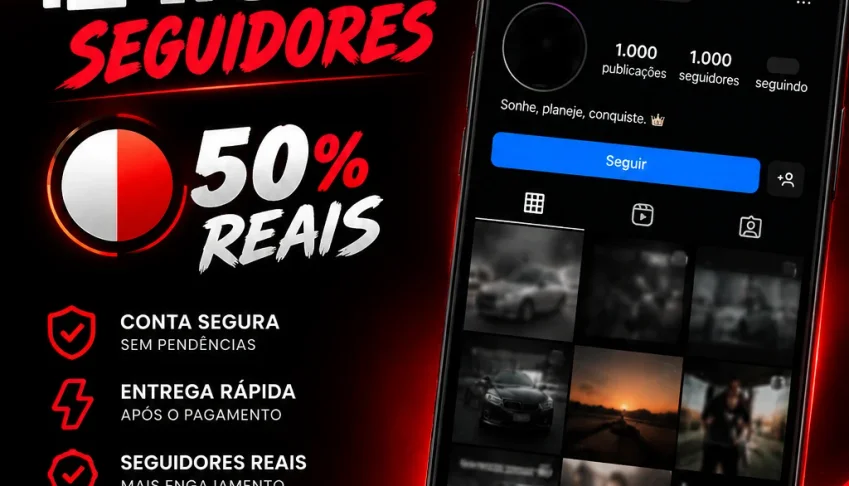 Conta Com 1000 Seguidores No Instagram [Reais]