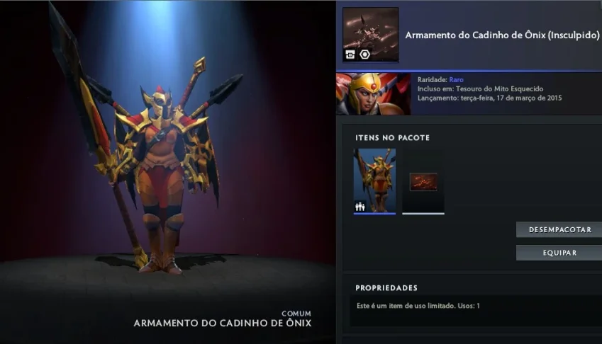 Armamento do Cadinho de Onix