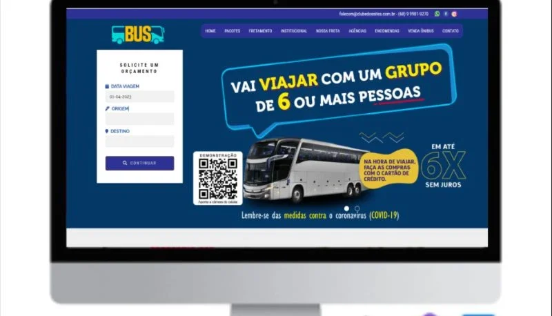 Site Pronto Para Transporte E Agência De Viagens Em Php