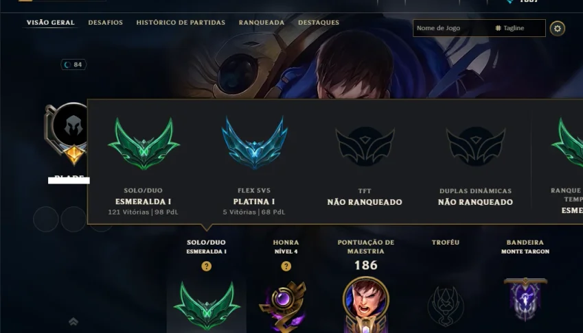 Esmeralda 1 com 140 Champs e 13 Skins