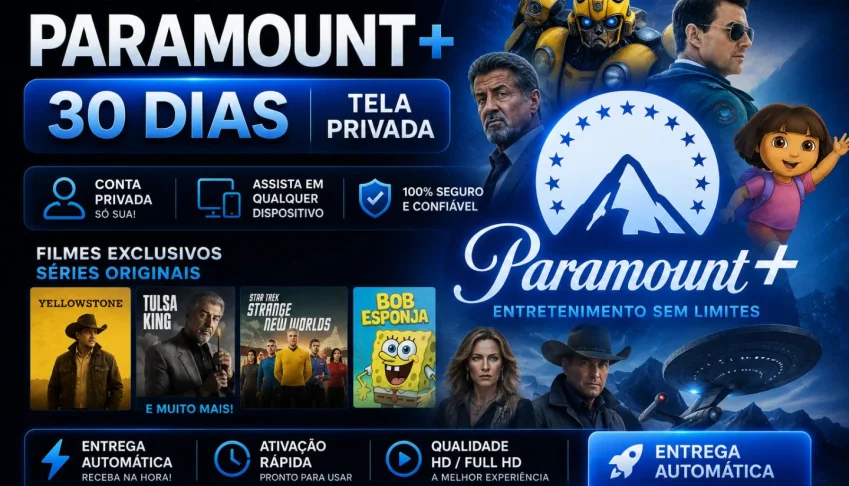 Paramount Premium 30 Dias | Tela Privada | + Menor Preço