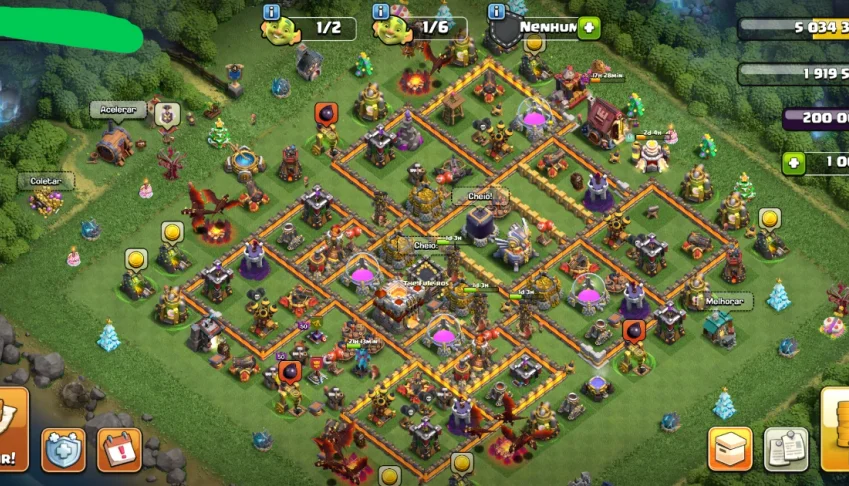 CV 11 recém upada + 5 construtores + 6 itens épicos