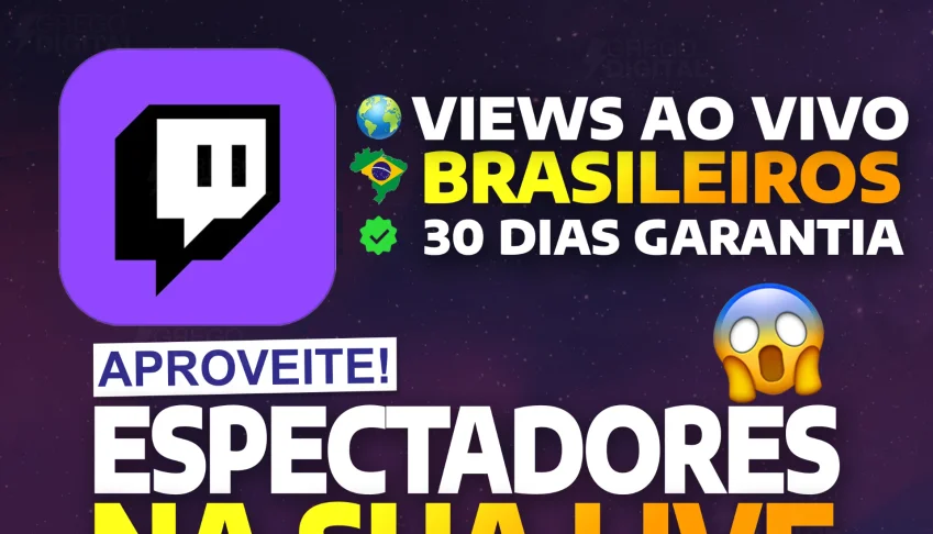 Espectadores ao Vivo na Twitch - Viewers em Live