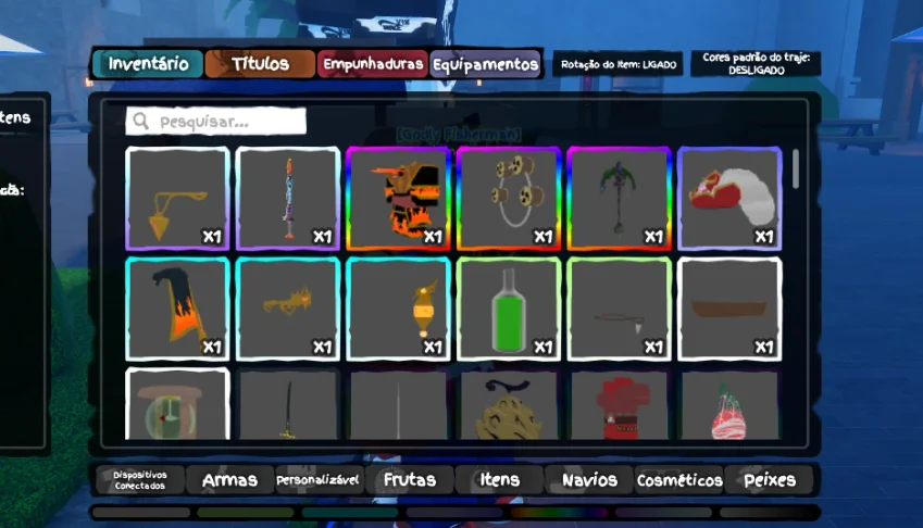 CONTA GRAND PIECE ONLINE super upada e com ótimos itens