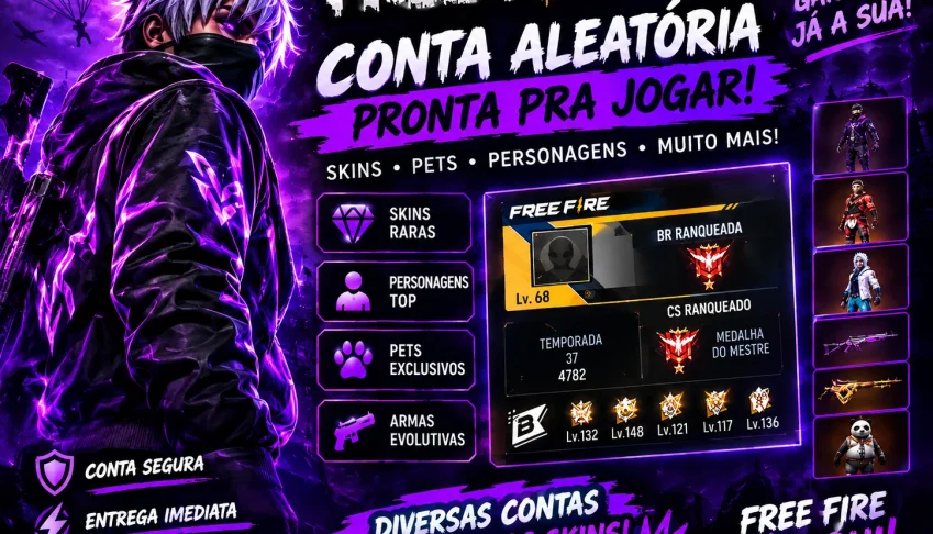Contas free fire gemadas