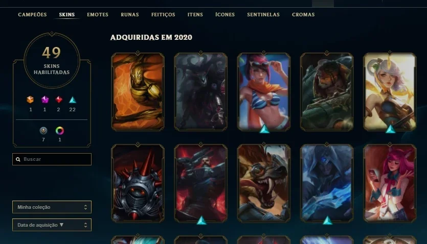 Conta Lol Gold 2, 75 Champs, LVL 89, SKIN VITORIOSA