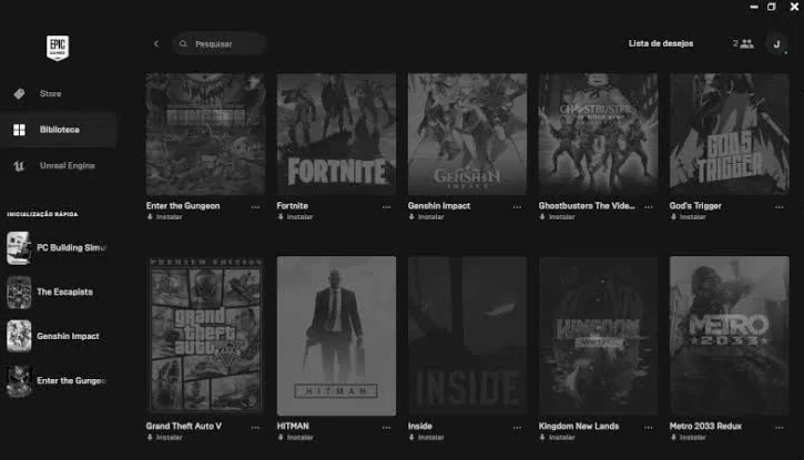 conta epic games