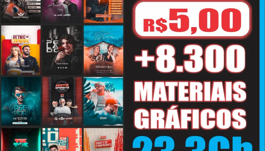 + 8.300 Materiais Gráficos Editáveis