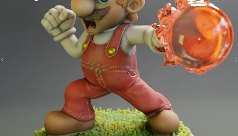 Fire Mario 3D STL