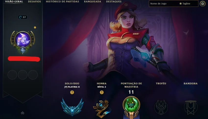 [Entrega Automática] Conta Lol Platina, 25K Ea, 44 Skins