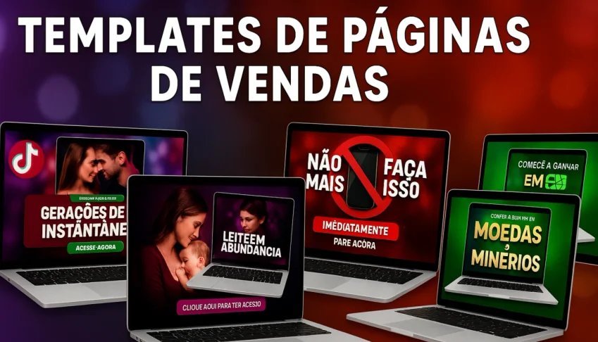 +80 Modelos de Páginas de Vendas Prontas e Editáveis