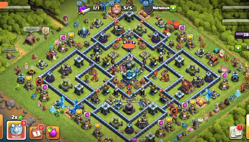 Conta Clash of Clans CV13 Full 16k Gemas