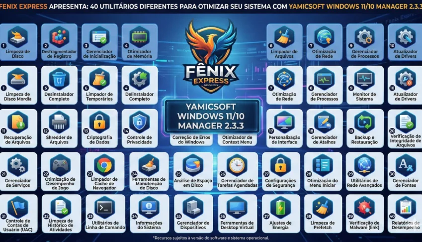 40 utilitários diferentes para otimizar seu PC
