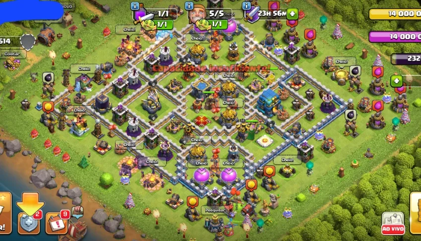Clash of clans cv 13 baratinha