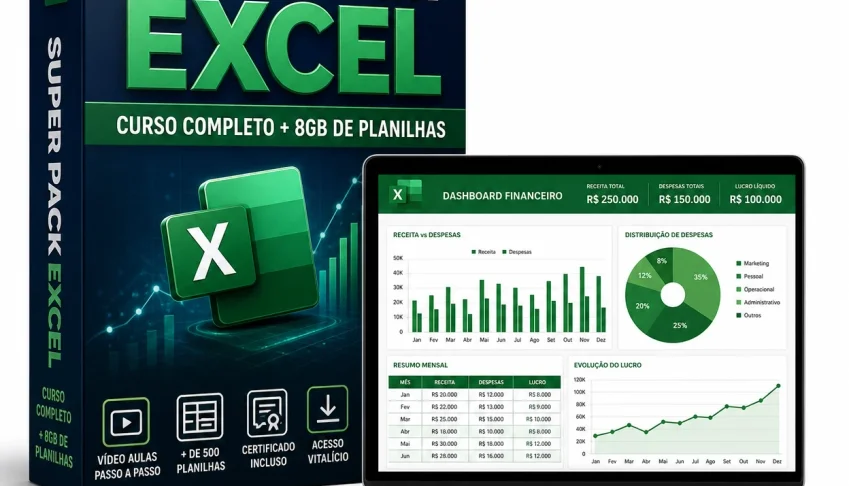 O Poder do Excel que Transforma Sua Carreira (Pack Completo)