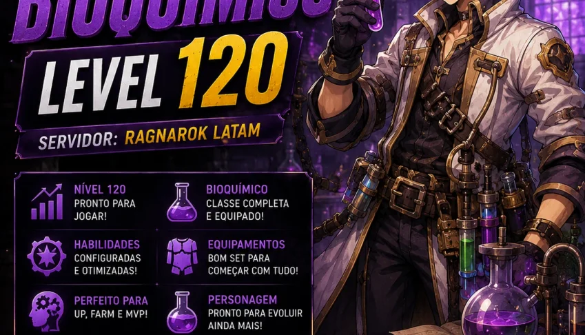  Conta ragnarok Bioquimico Level 120 Ragnarok Latam Set  